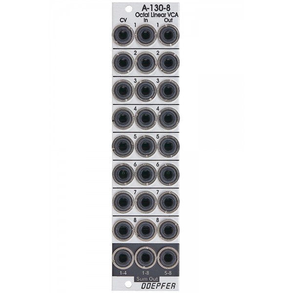 Doepfer A-130-8 Eurorack Octal Linear Voltage Controlled Amplifier Module