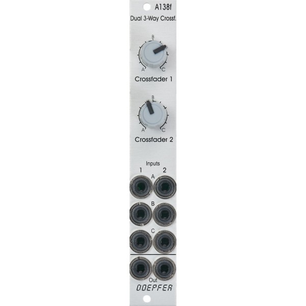 Doepfer A-138f Eurorack Dual Three Way Crossfader Module