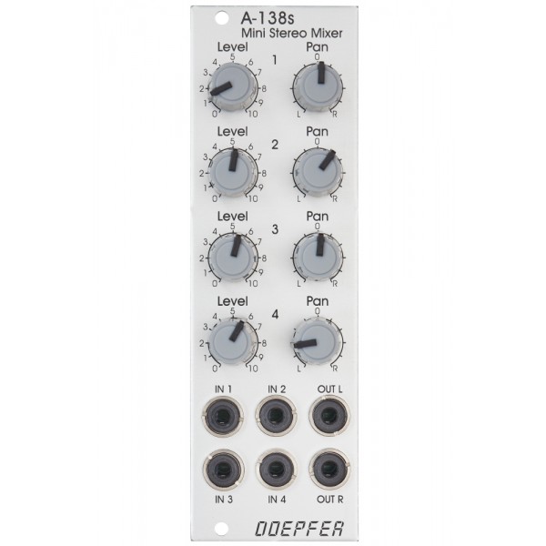 Doepfer A-138s Eurorack Mini Stereo Mixer Module