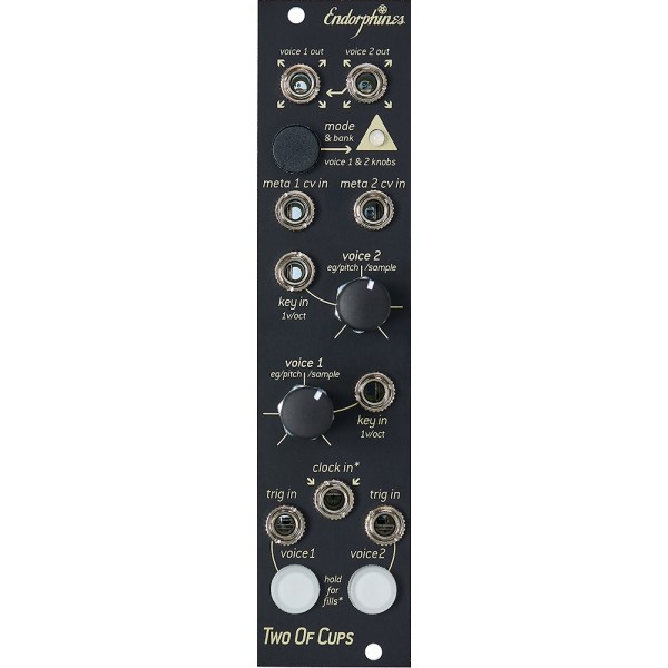 Endorphin.es Two Of Cups Eurorack 2 Voice Sample Player Module
