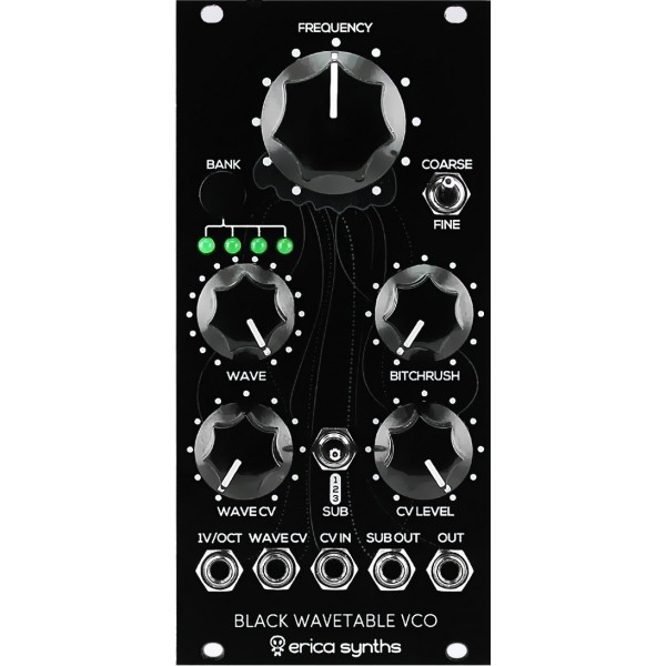 Erica Synths Black Wavetable VCO Eurorack Voltage Controlled Oscillator Module