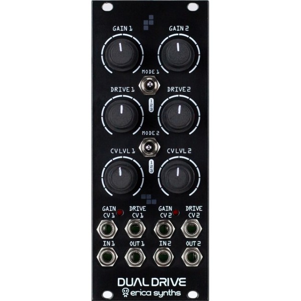 Erica Synths Dual Drive Eurorack Overdrive Distortion Module Erica Synths Dual Drive Eurorack Overdrive Distortion Module