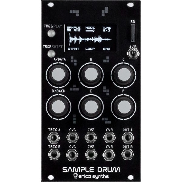 Erica Synths Sample Drum Eurorack Dual Sample Player Module