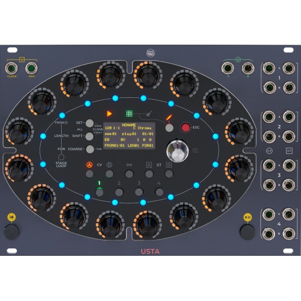 Frap Tools Usta Eurorack 4 Channel Variable State Sequencer Module