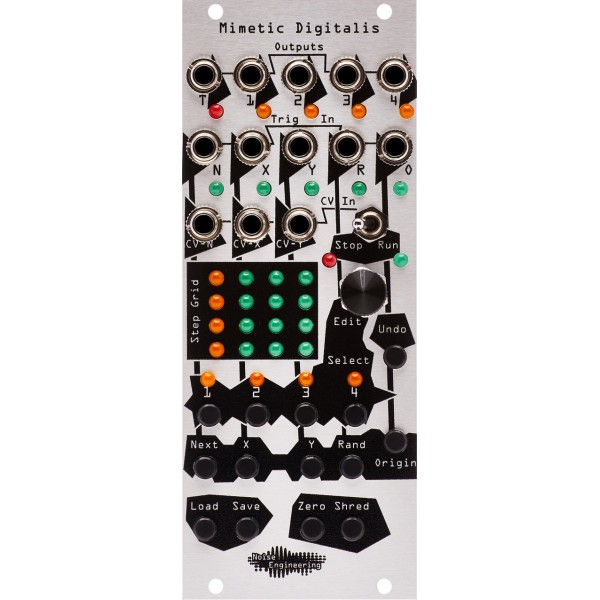 Noise Engineering Mimetic Digitalis Eurorack 4 Channel Control Voltage Sequencer Module