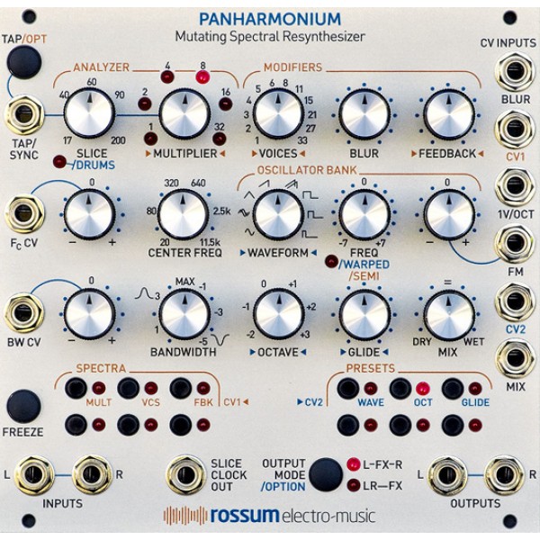 Rossum Electro-Music Panharmonium Eurorack Mutating Spectral Resynthesizer Module